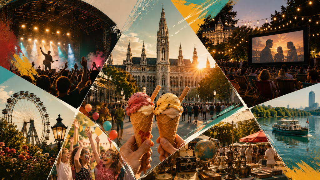 Events in Wien am 1. und 2. August 2026: Konzerte, Open-Air-Kino, Kultursommer, Kinderfest, Flohmarkt und Ausflüge mit Uhrzeiten, Adressen, Preisen, Eintritt und Öffi-Anreise.