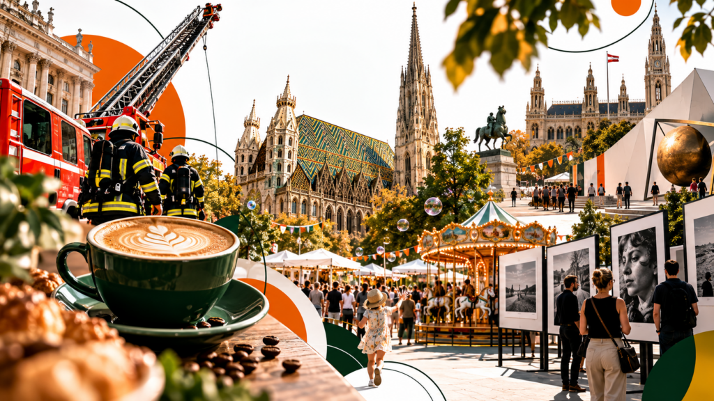Veranstaltungen in Wien am 11. und 12. September 2026: Vienna Coffee Festival, Feuerwehrfest, Reindorfgassenfest, PARALLEL Vienna, World Press Photo, Märkte, Preise und Tipps fürs Wochenende.
