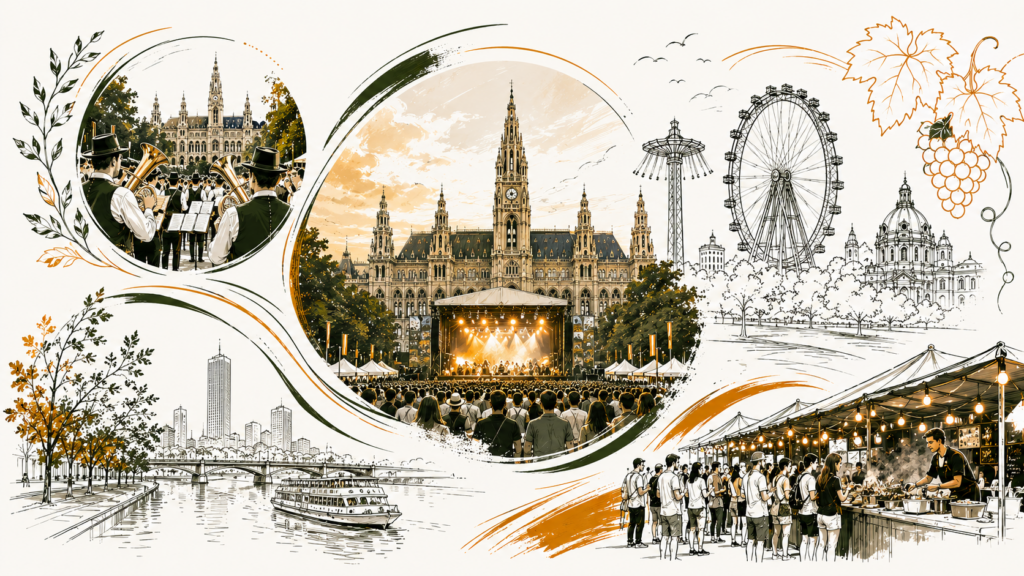Wien am Wochenende 5./6. September 2026: Blasmusikfest, Beatpatrol, Wildstyle & Street Food Festival, Film-Festival-Finale und Jedleseer Kirtag – Events mit Terminen, Orten und Preisen.