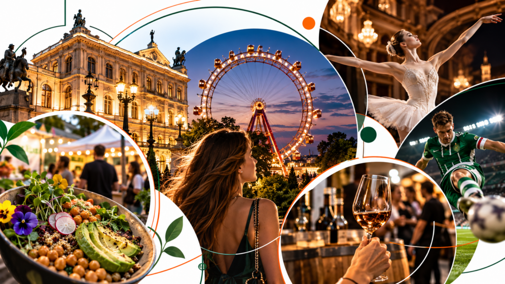 Wien am Freitagabend, 18. September 2026: Veganmania bis 21 Uhr, Eröffnung 260 Jahre Prater, Rapid gegen WSG Tirol, Staatsballett, Rumfestival und PLUM – Zeiten, Preise und Öffis.