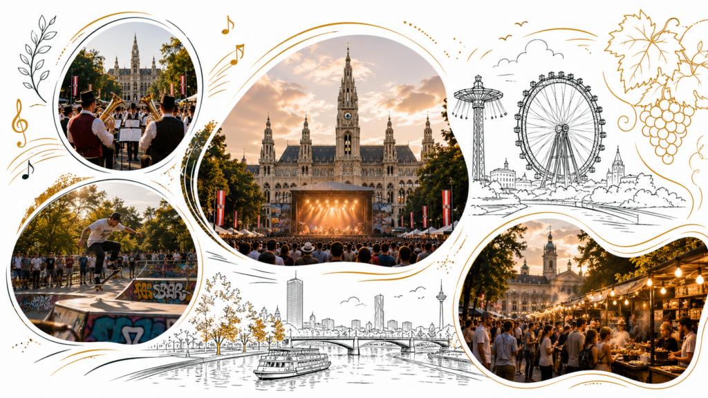 Wien am Wochenende 5./6. September 2026: Blasmusikfest, Beatpatrol, Wildstyle & Street Food Festival, Film-Festival-Finale und Jedleseer Kirtag – Events mit Terminen, Orten und Preisen.