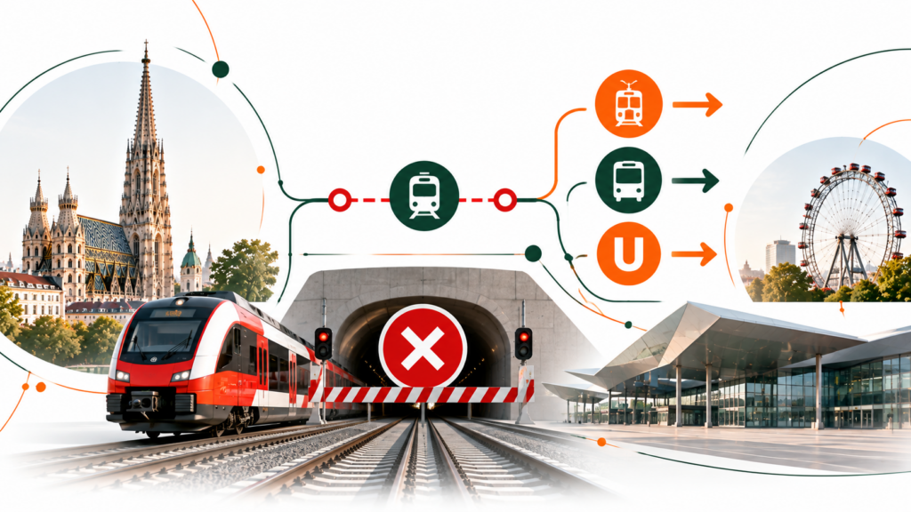 S-Bahn-Stammstrecke Wien ab 7. September gesperrt: Alle Änderungen zu Praterstern, Hauptbahnhof, U-Bahn, S80, Flughafen und Ersatzverkehr bis Oktober 2027.