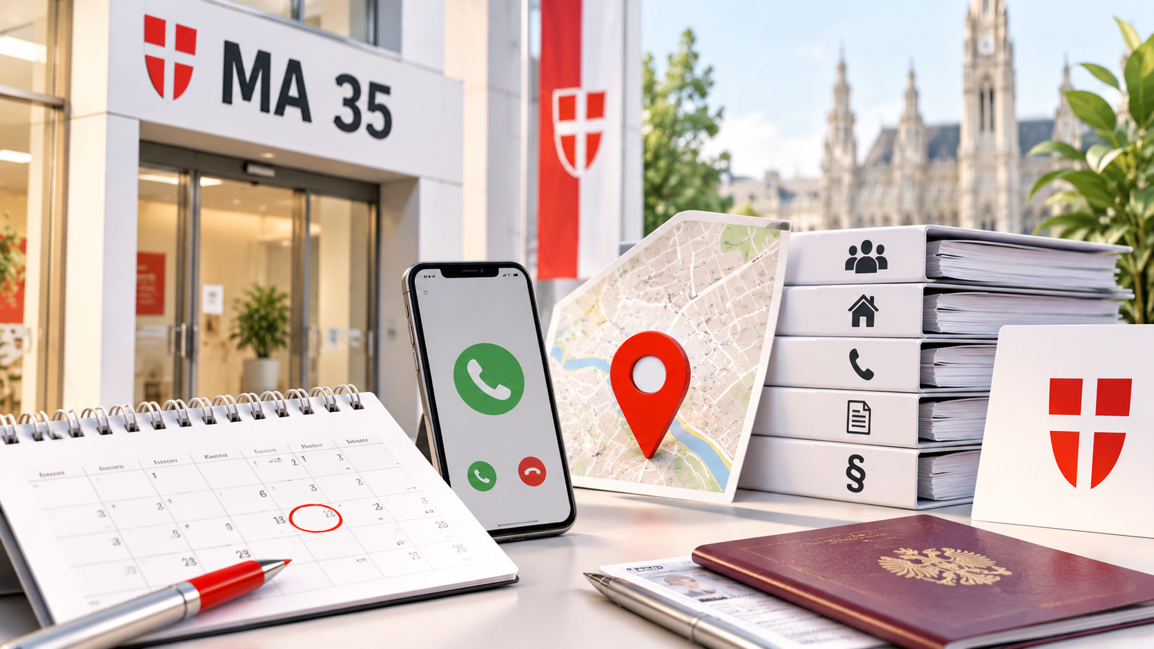 MA 35 Wien ist für Einwanderung, Aufenthalt und Staatsbürgerschaft zuständig. Hier finden Sie Terminbuchung, Telefonnummer, Standorte, Hietzing, Verlängerung und wichtige Kontaktwege.