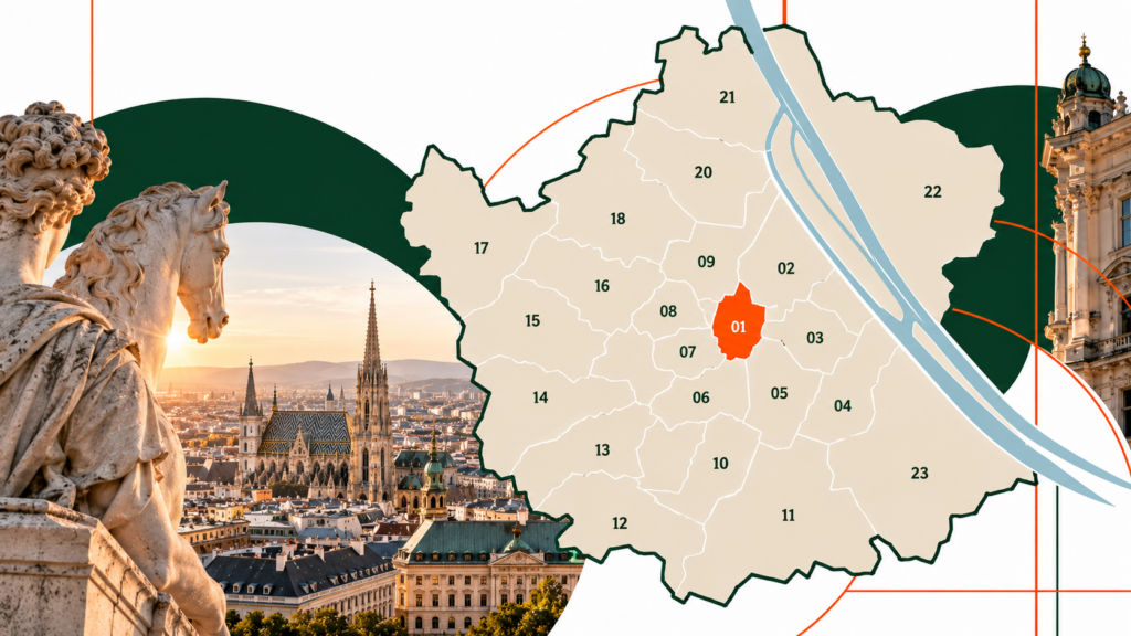 Wie viele Bezirke hat Wien? Alle 23 Wiener Bezirke mit Namen, Einwohnern, Lage, Karte und Besonderheiten im aktuellen Überblick.