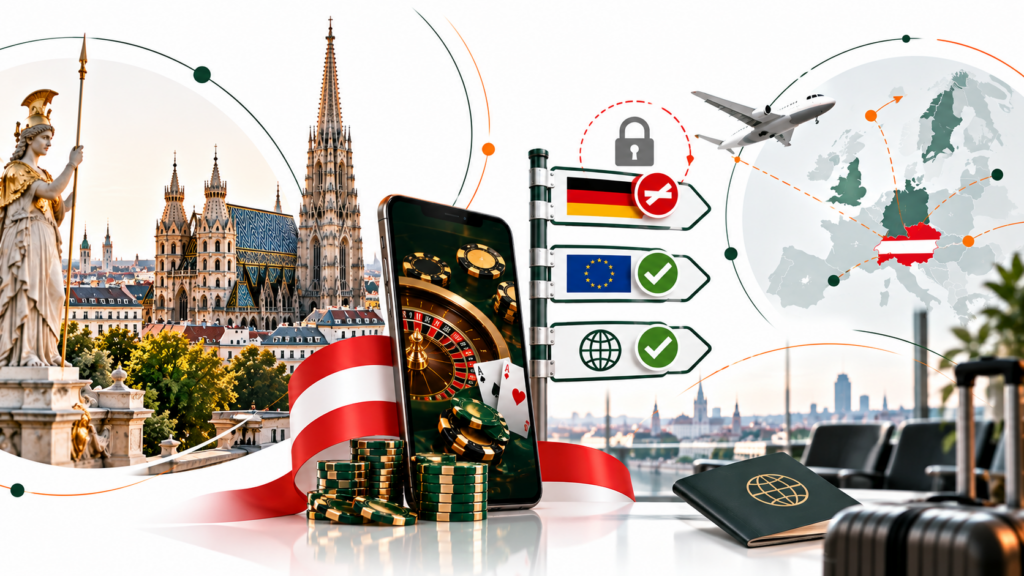 Wie gilt die OASIS-Sperre im Ausland? Was Spieler aus Wien und Österreich über Casino ohne OASIS, deutsche Sperren, ausländische Anbieter und die Rechtslage wissen müssen.